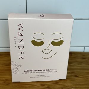 Wander Beauty Baggage Claim GOLD Eye Masks Hydrating 6 Pairs New in Box